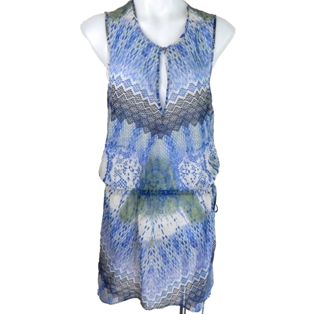 Ramy Brook Sheer Printed Cover Up Dress